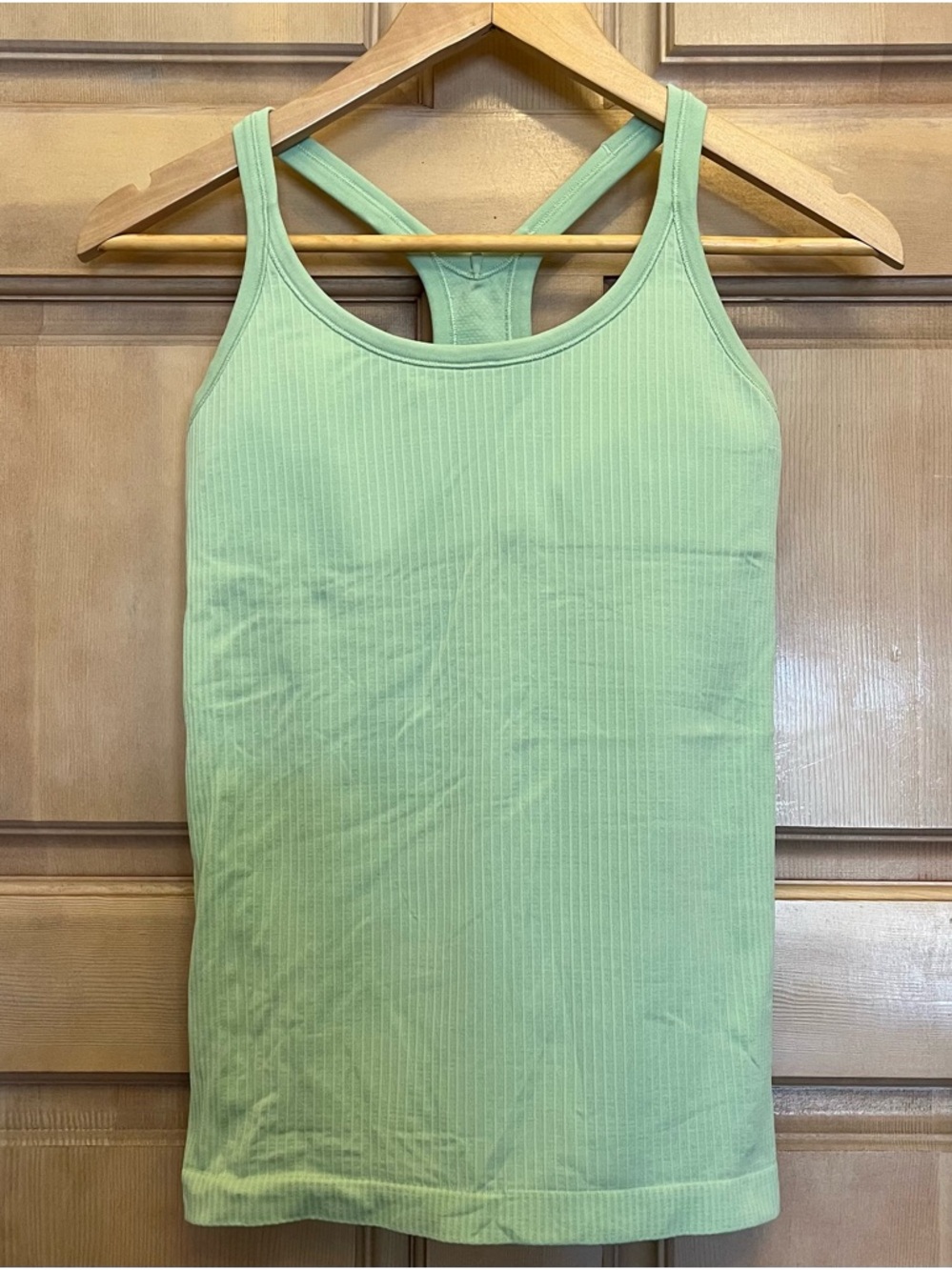 lululemon athletica light green ribbed Racerback Tank